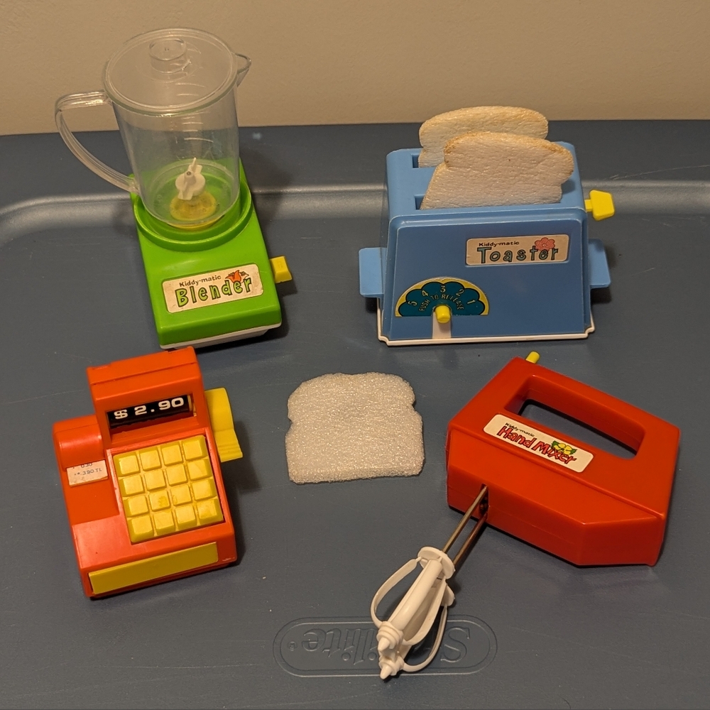 Vintage Kiddy-Matic Action Appliances 80's